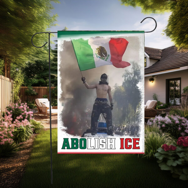 Abolish ICE Garden Flag, Anti ICE Flag, Anti Fascist Flag