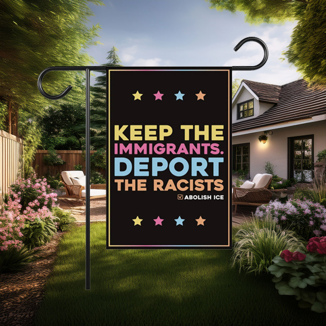 Abolish ICE Garden Flag, Resist Garden Flag