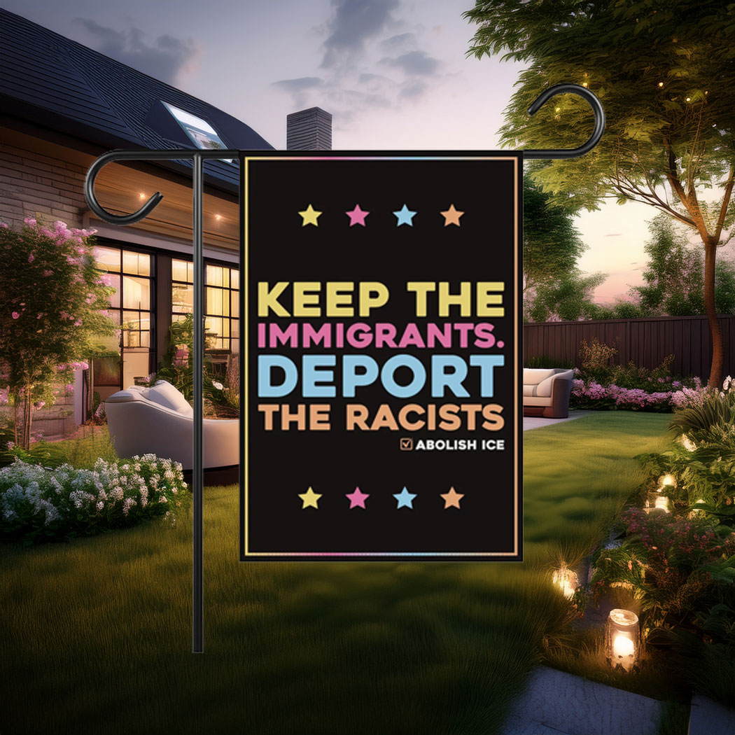Abolish ICE Garden Flag, Resist Garden Flag