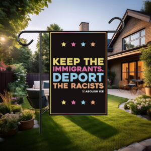 Abolish ICE Garden Flag, Resist Garden Flag