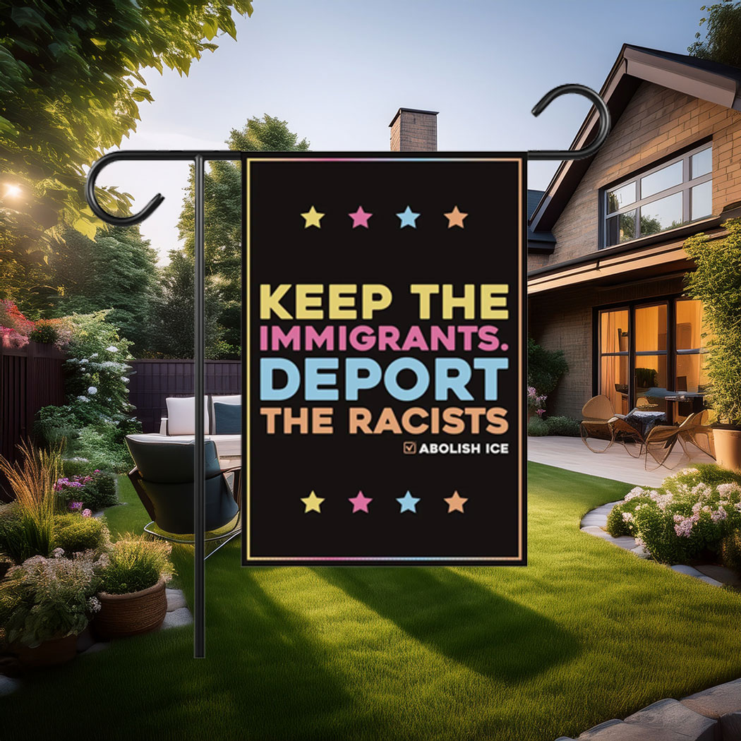 Abolish ICE Garden Flag, Resist Garden Flag