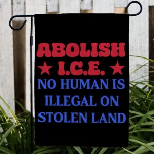 Abolish ICE Statement Protest Yard Flag