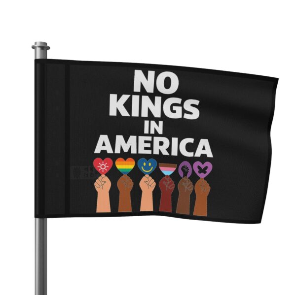 Anti Trump No Kings Flag– 2025 Protest Tee