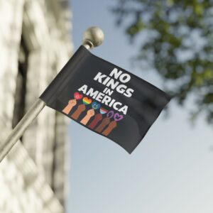 Anti Trump No Kings Flag– 2025 Protest Tee