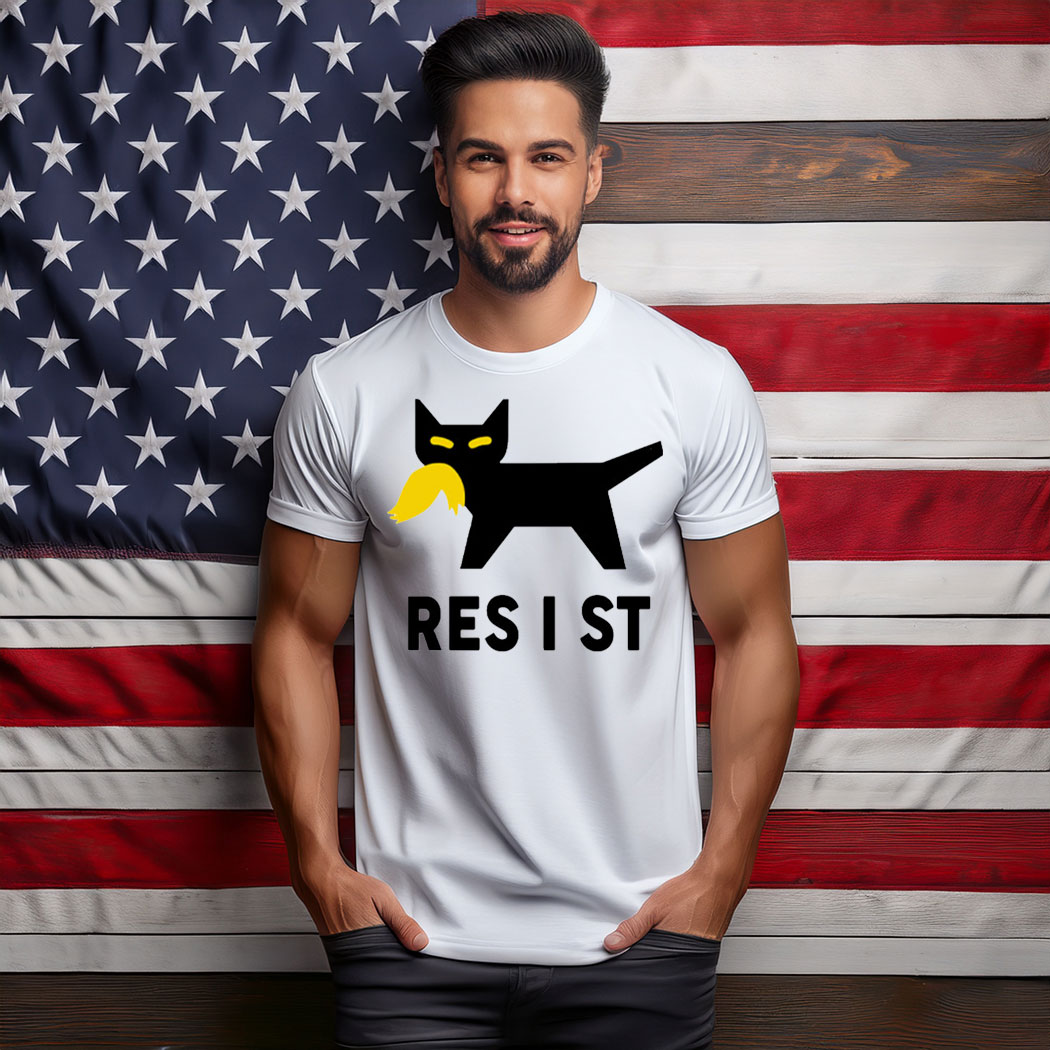 Anti-Trump Resist Cat T-Shirt