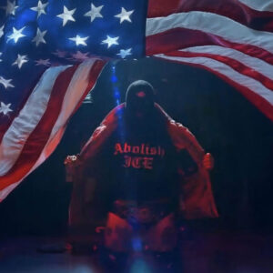 Brody King rocking an ABOLISH ICE T-Shirt