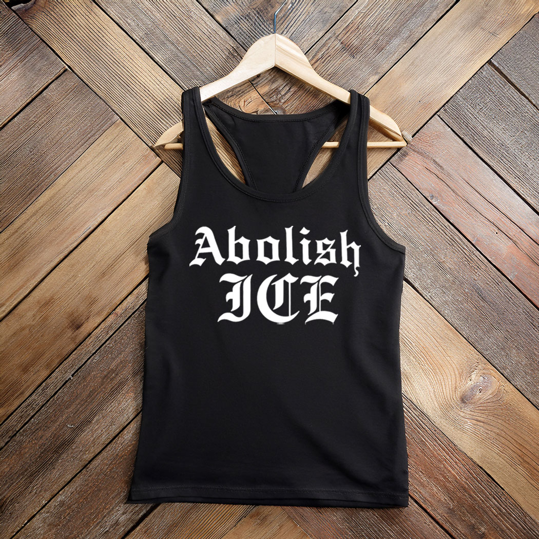 Brody King rocking an ABOLISH ICE Tank Top Shirt