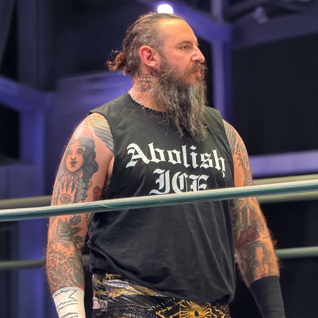 Brody King rocking an ABOLISH ICE Tank Top Shirt