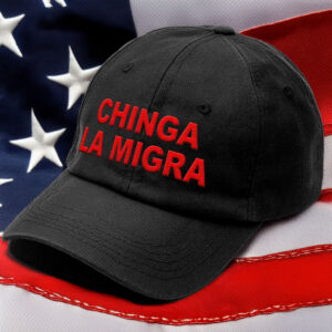 Chinga La Migra Red Embroidered Hat