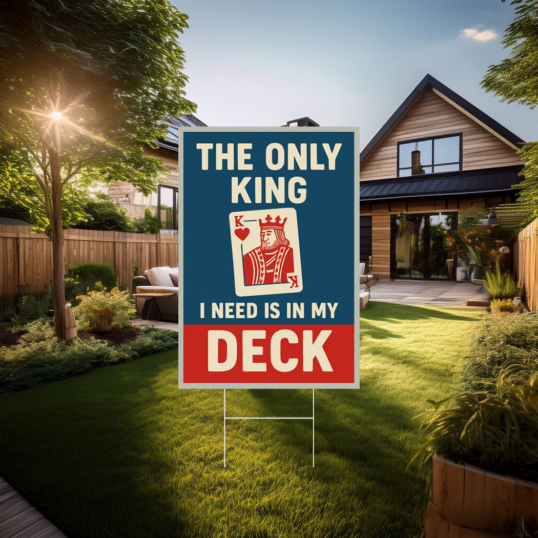 No Faux King Way Yard Sign