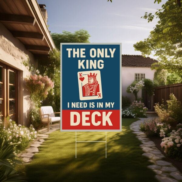 No Faux King Way Yard Sign