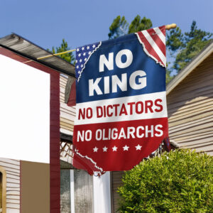 No King No Dictators US Flag