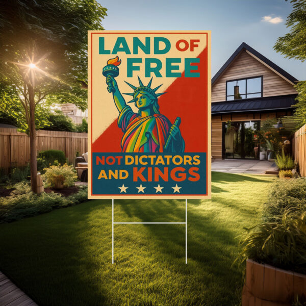 No Kings Day Anti-Trump, Anti-MAGA Yard Sign