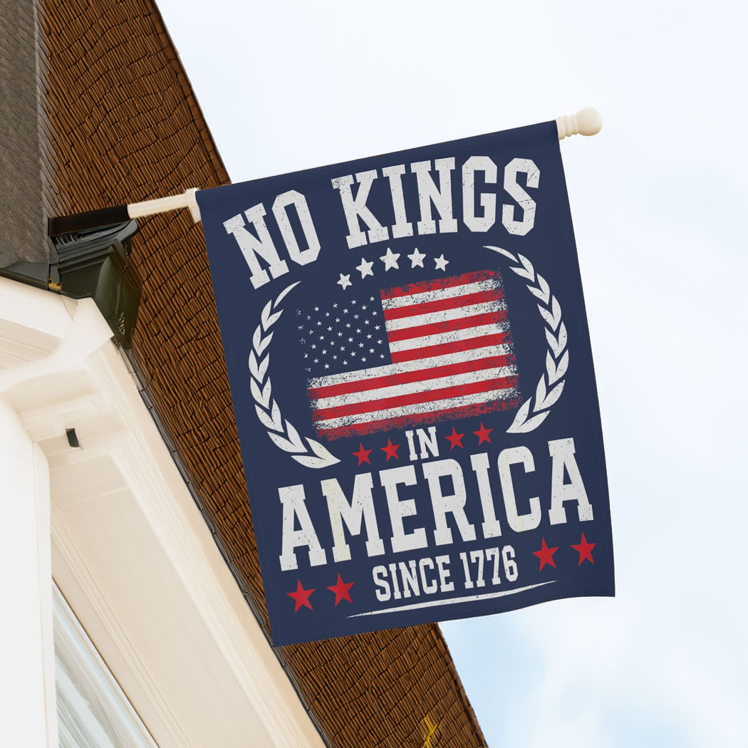 No Kings In America Anti Trump Yard Garden Flag