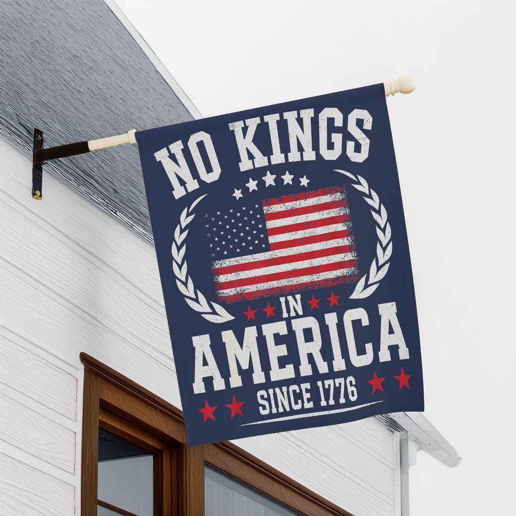 No Kings In America Anti Trump Yard Garden Flag