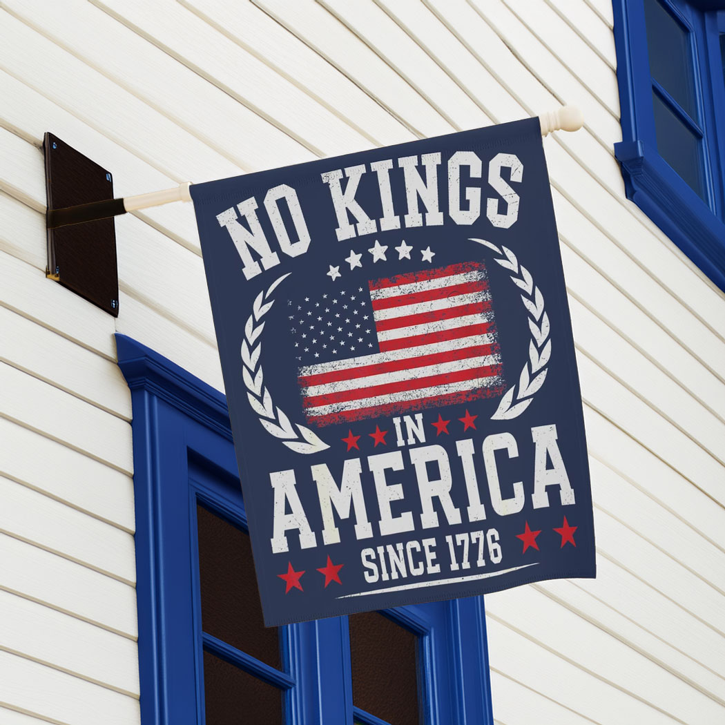 No Kings In America Anti Trump Yard Garden Flag