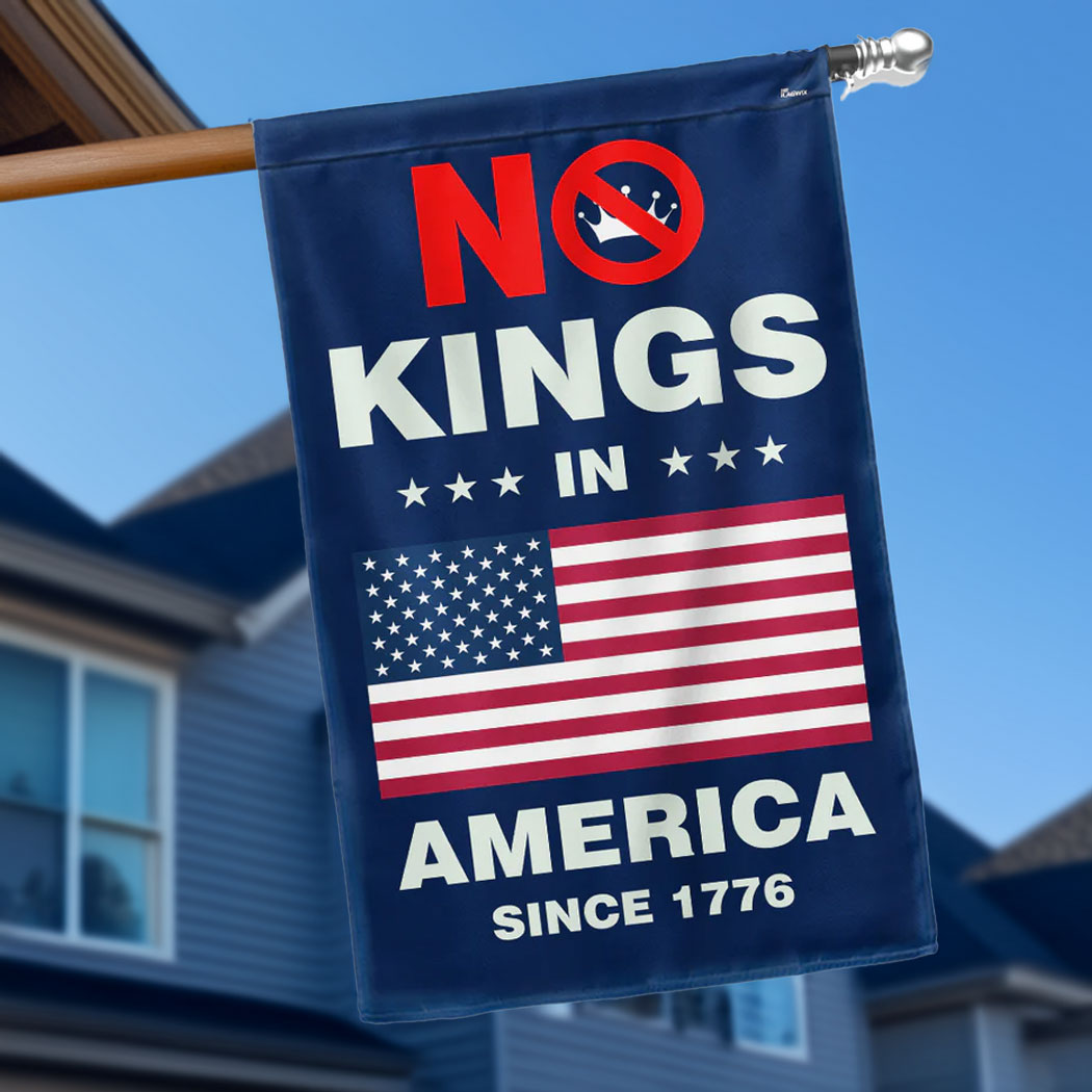 No Kings In America Since 1776 Flag