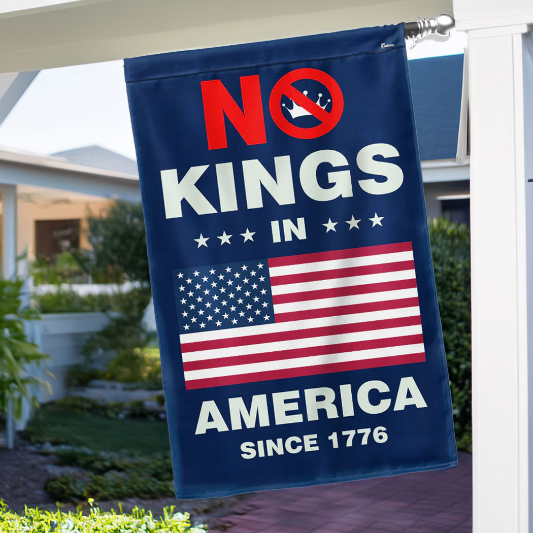 No Kings In America Since 1776 Flag
