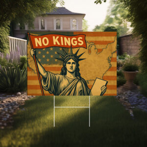 No Kings Liberty Yard Sign