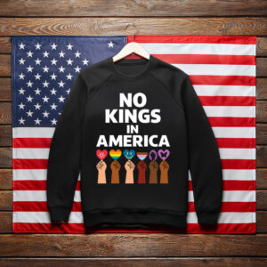 No Kings Protest Sweatshirt – Anti Trump Statement Tee