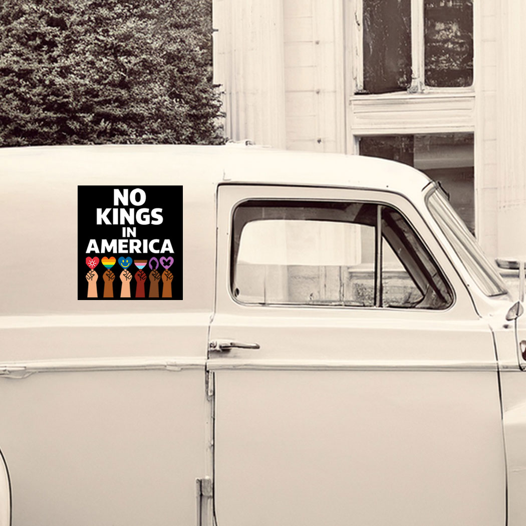 Official No Kings – Anti Trump Car Magnet - Sticker