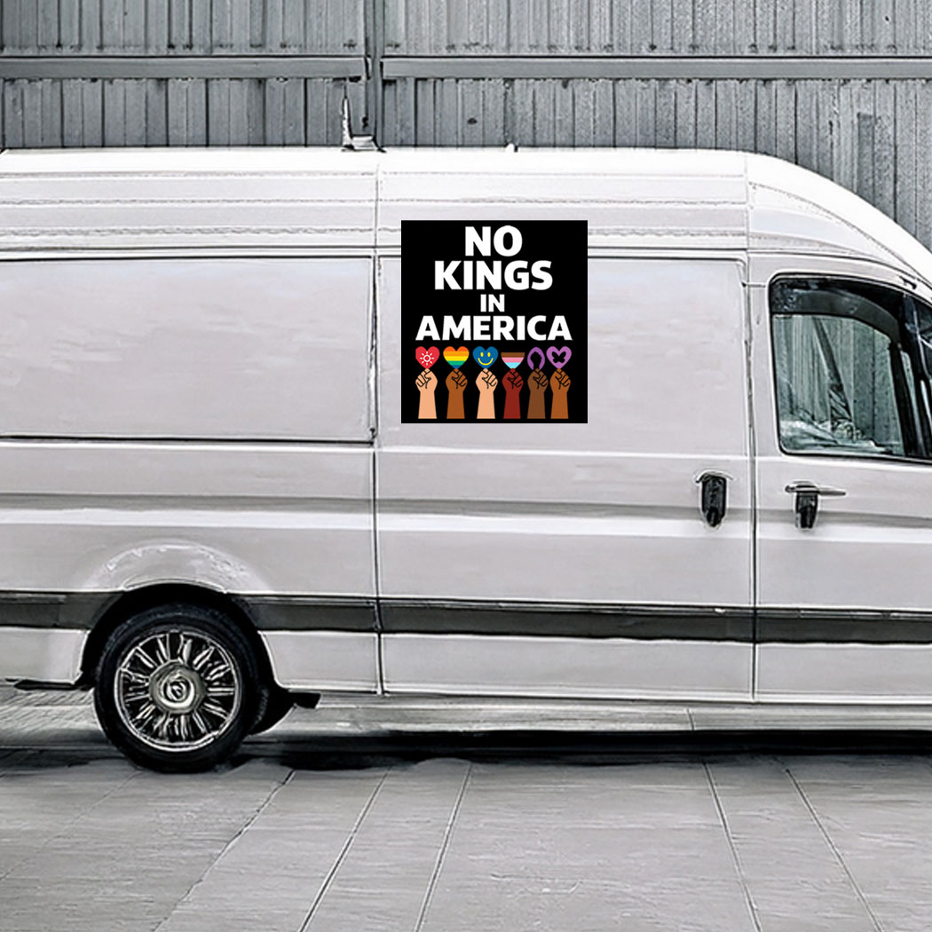Official No Kings – Anti Trump Car Magnet - Sticker