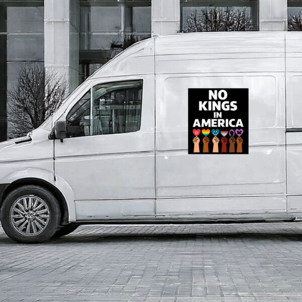 Official No Kings – Anti Trump Car Magnet - Sticker