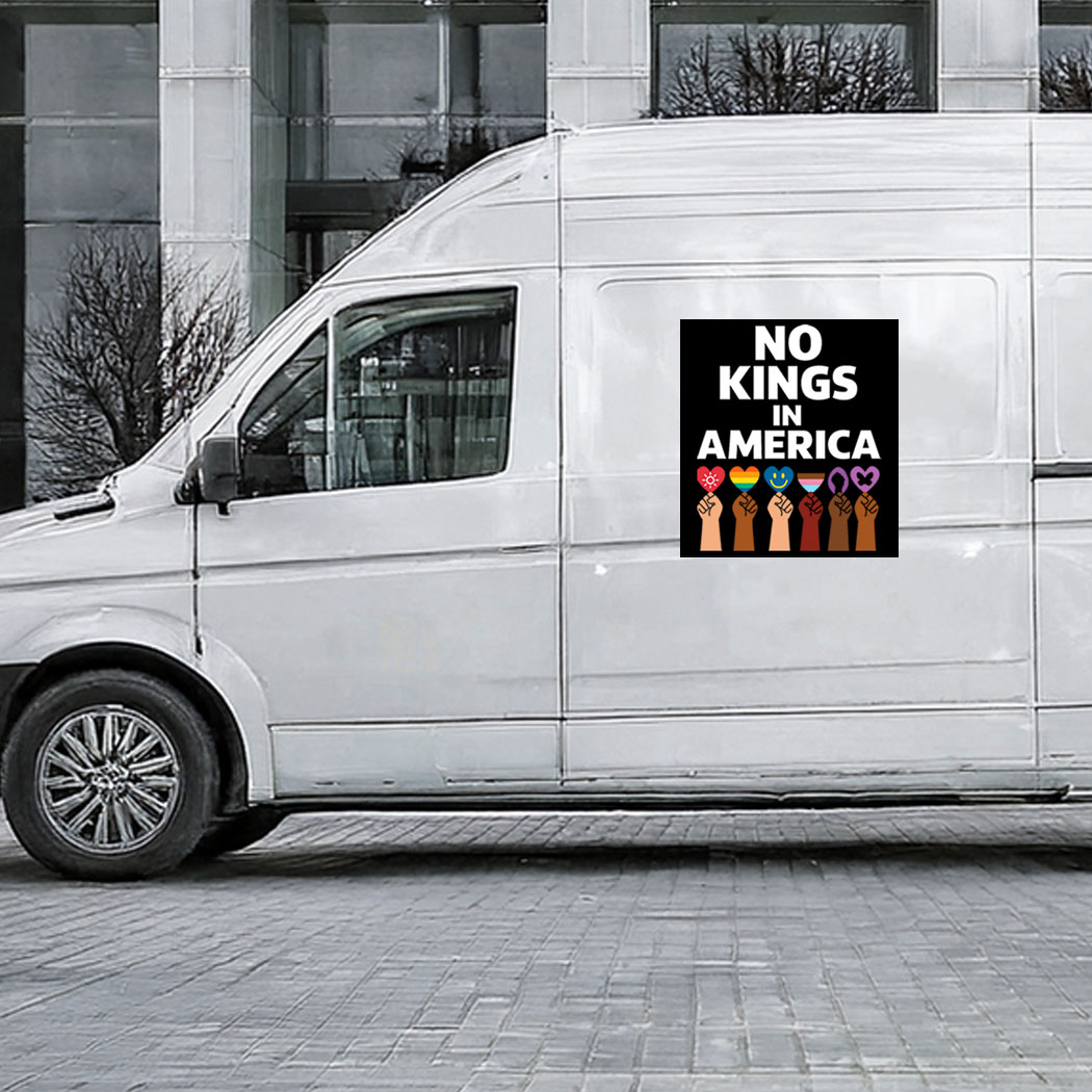 Official No Kings – Anti Trump Car Magnet - Sticker