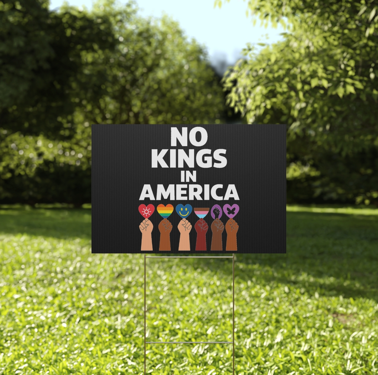 Official No Kings – Anti Trump Yard Sign