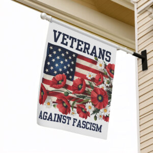 Veterans Against Fascism Yard Flag, Pro-Democratic Flag