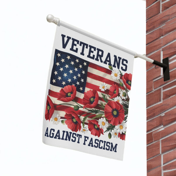 Veterans Against Fascism Yard Flag, Pro-Democratic Flag