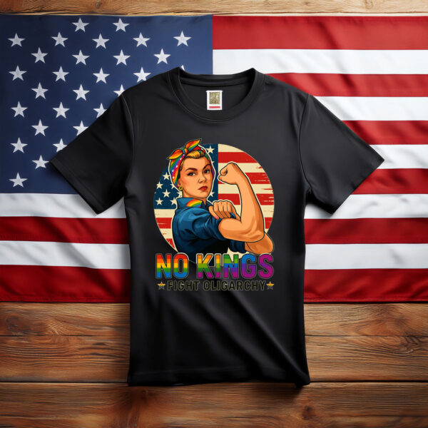 Vintage No Kings Fight Oligarchy T-Shirt